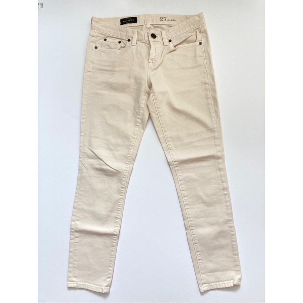 J.Crew Ecru Skinny Jeans Size 27 Ankle